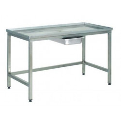 Table inox de Poussage