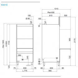 Lave batterie - Panier 60 x 67