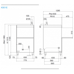 Lave batterie - Panier 60 x 67