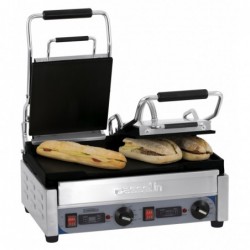 Grill Panini double Premium Lisse - Lisse avec minuteur