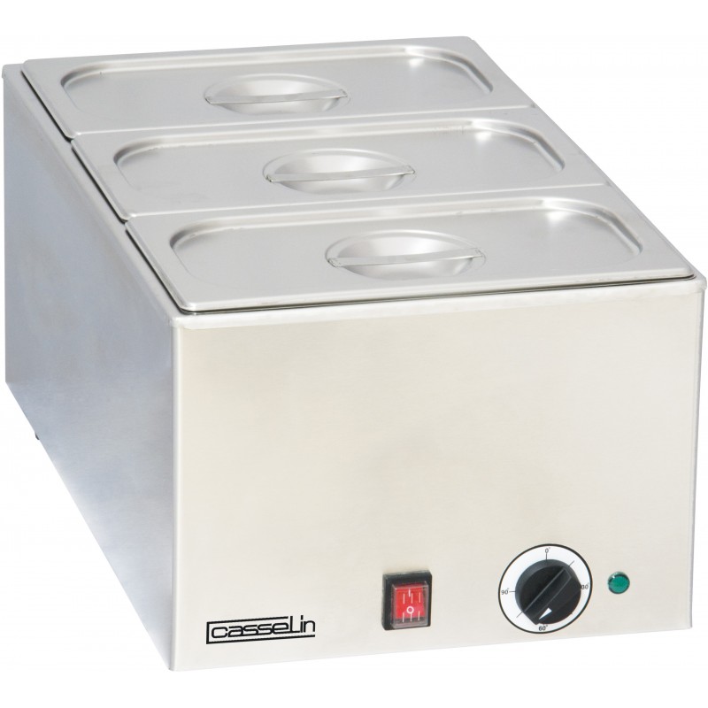 Bain-marie avec 3 x GN 1/3