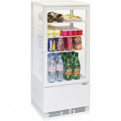 Mini vitrine réfrigérée positive 78L Blanche