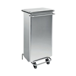 Poubelle inox 70 litres - carénée