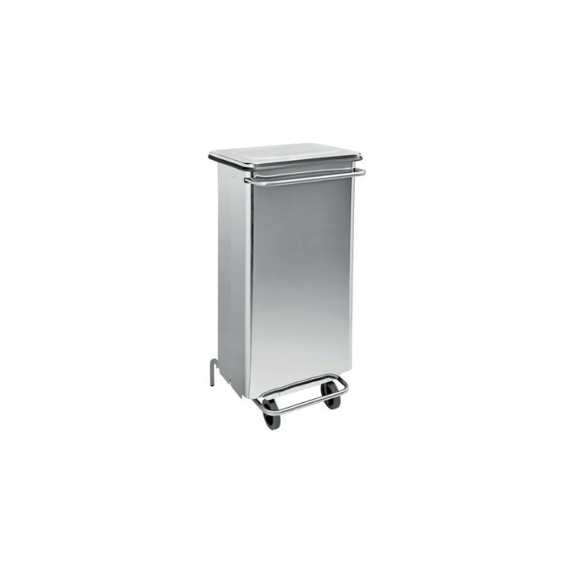 Poubelle inox 70 litres - carénée