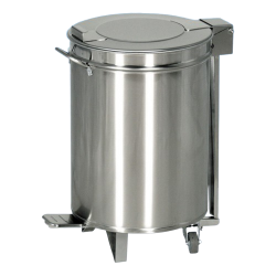 Bacs à déchets Inox - couvercle à pédale - Matériel Inox - Mapal