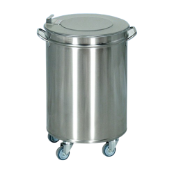 Bacs à déchets Inox à couvercle simple - Matériel Inox - Mapal