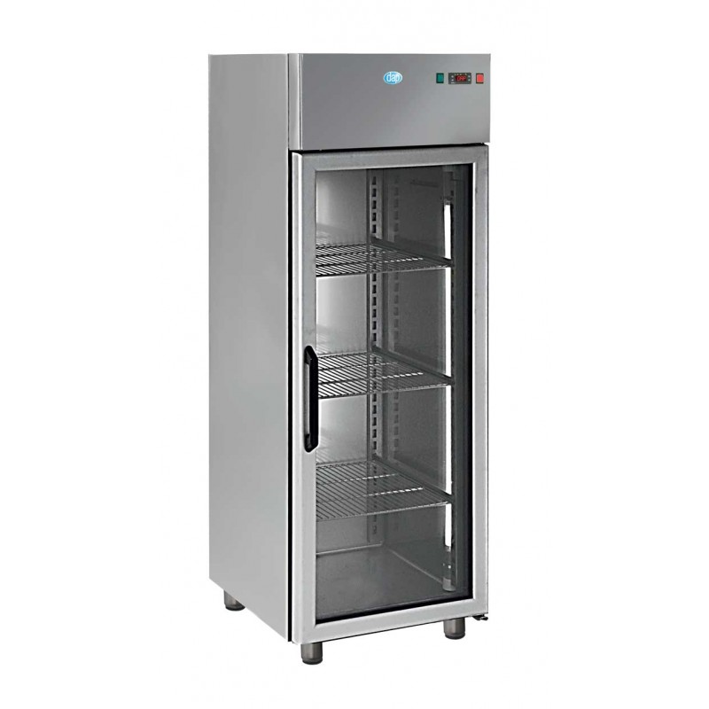 Armoire positive 700 litres porte vitrée GN 2/1