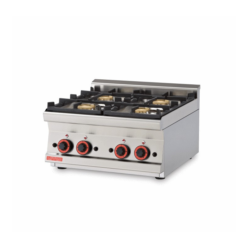 Plan de cuisson professionnel 4 feux - GAZ LOTUS