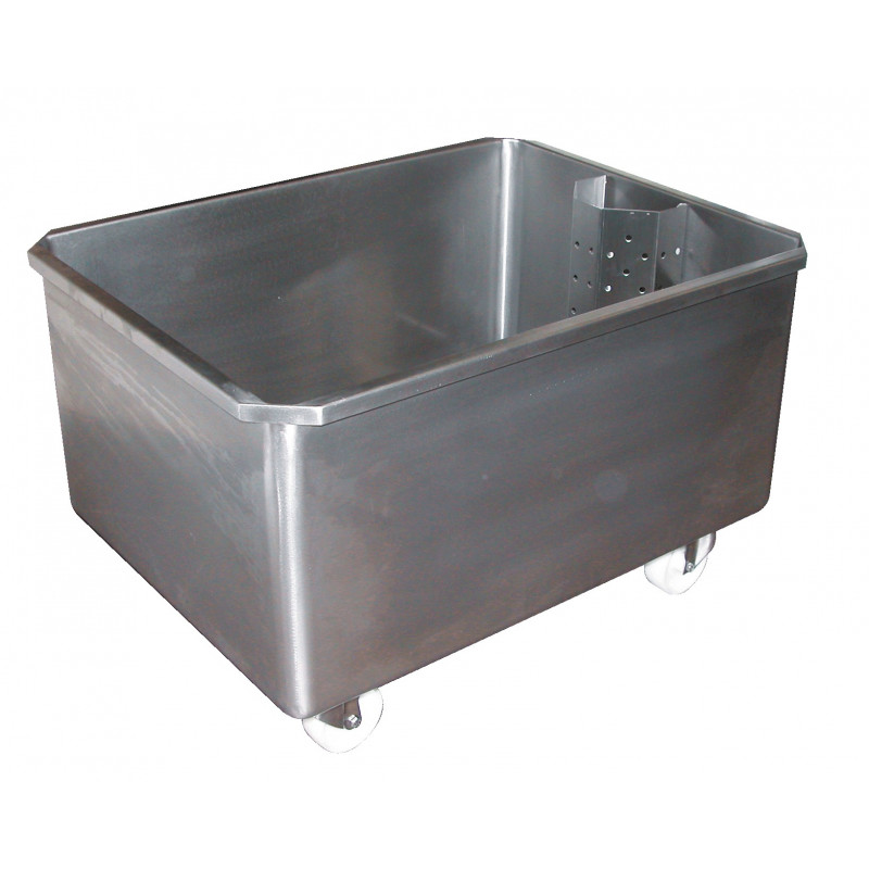 Bac de trempage inox roulant - boucherie